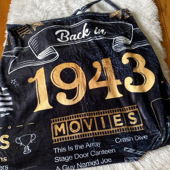 New soft cozy comfortable light throw blanket “Back in 1943”, OS - Picture 8 of 8